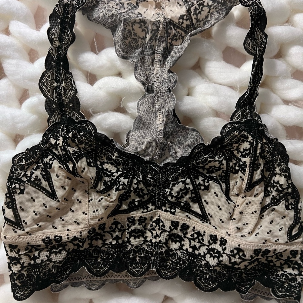 Free People black and white Snow Globe Velvet